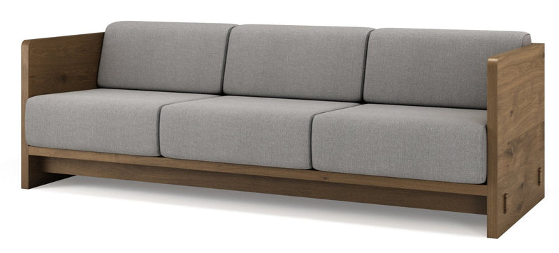 Karm 3 - Seater Sofa - BRDR. Kruger - Sofas - Fumed Oak - Hallingdal Grey 0113 - HORNE