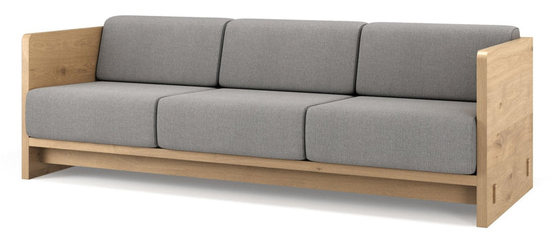 Karm 3 - Seater Sofa - BRDR. Kruger - Sofas - Fumed Oak - Hallingdal Grey 0113 - HORNE