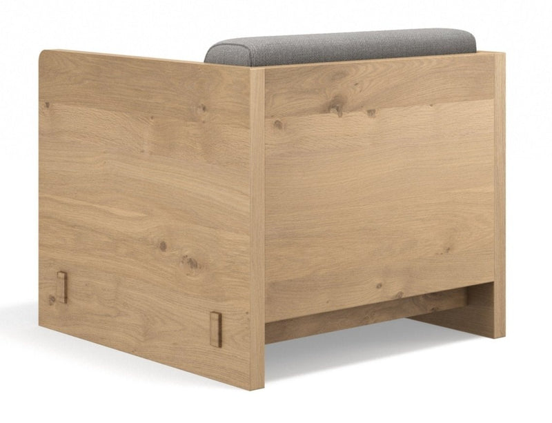 Karm Lounge Chair - BRDR. Kruger - Chairs - Fumed Oak - Hallingdal Grey 0113 - HORNE