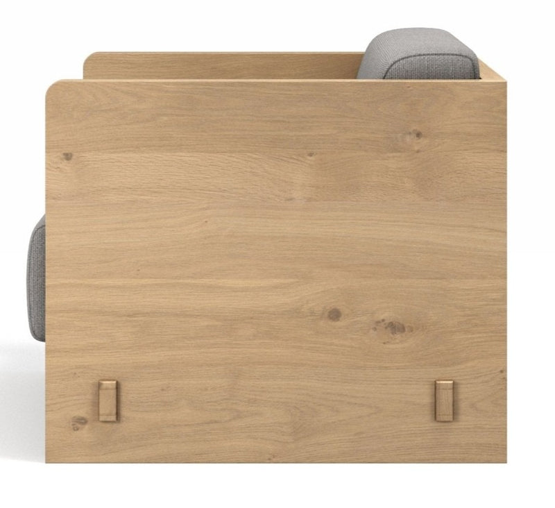 Karm Lounge Chair - BRDR. Kruger - Chairs - Fumed Oak - Hallingdal Grey 0113 - HORNE