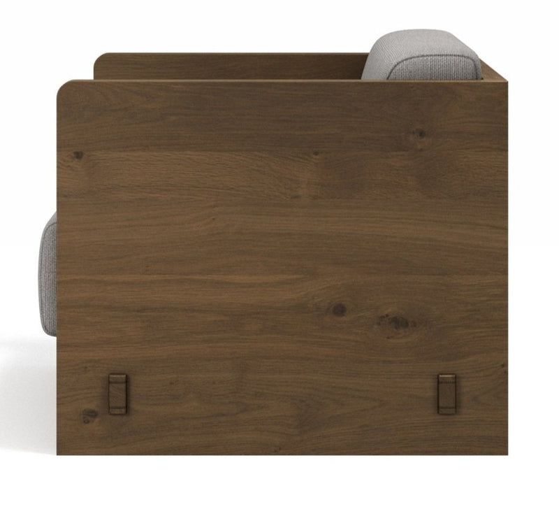 Karm Lounge Chair - BRDR. Kruger - Chairs - Fumed Oak - Hallingdal Grey 0113 - HORNE