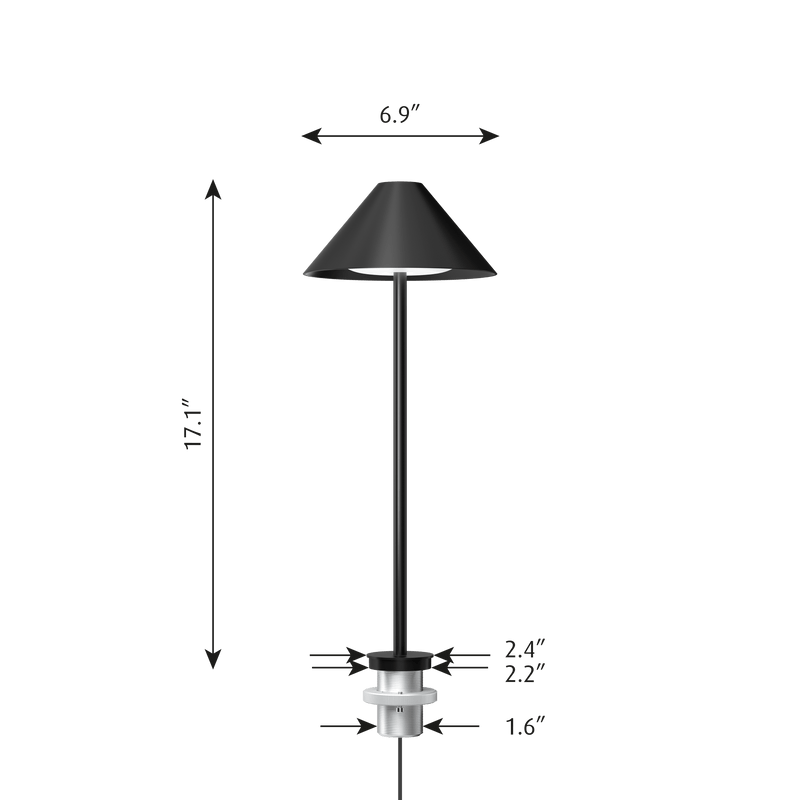 Keglen Table Lamp - Louis Poulsen - Table + Task - Pin - 3000K - Black - HORNE