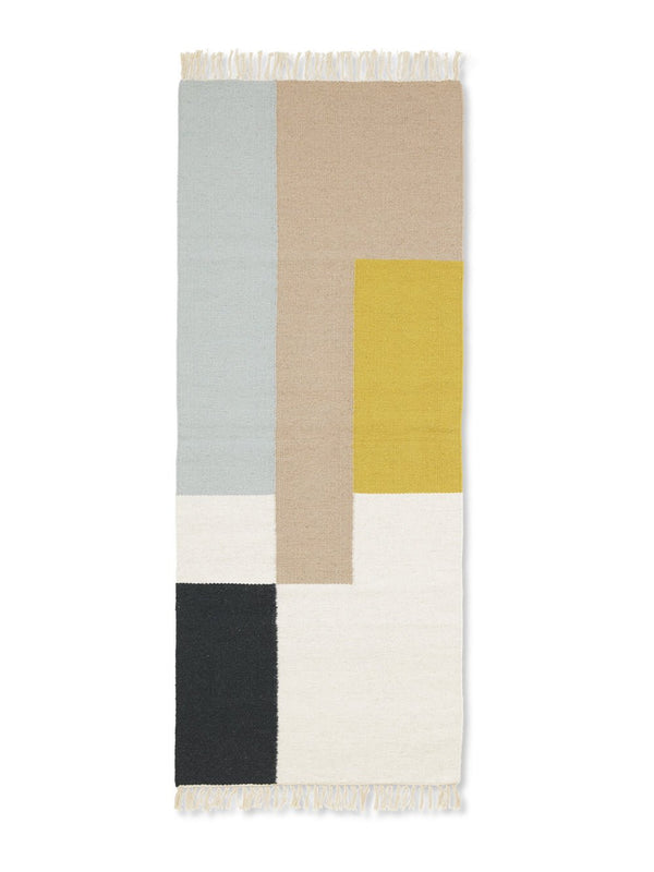 Kelim Runner - Squares - Ferm Living Rugs - HORNE