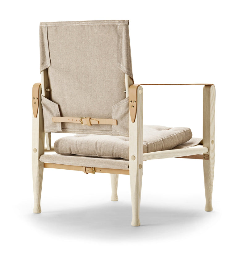 KK47000 Safari Chair - Carl Hansen & Son - Chairs - White Oiled Ash/Canvas - HORNE