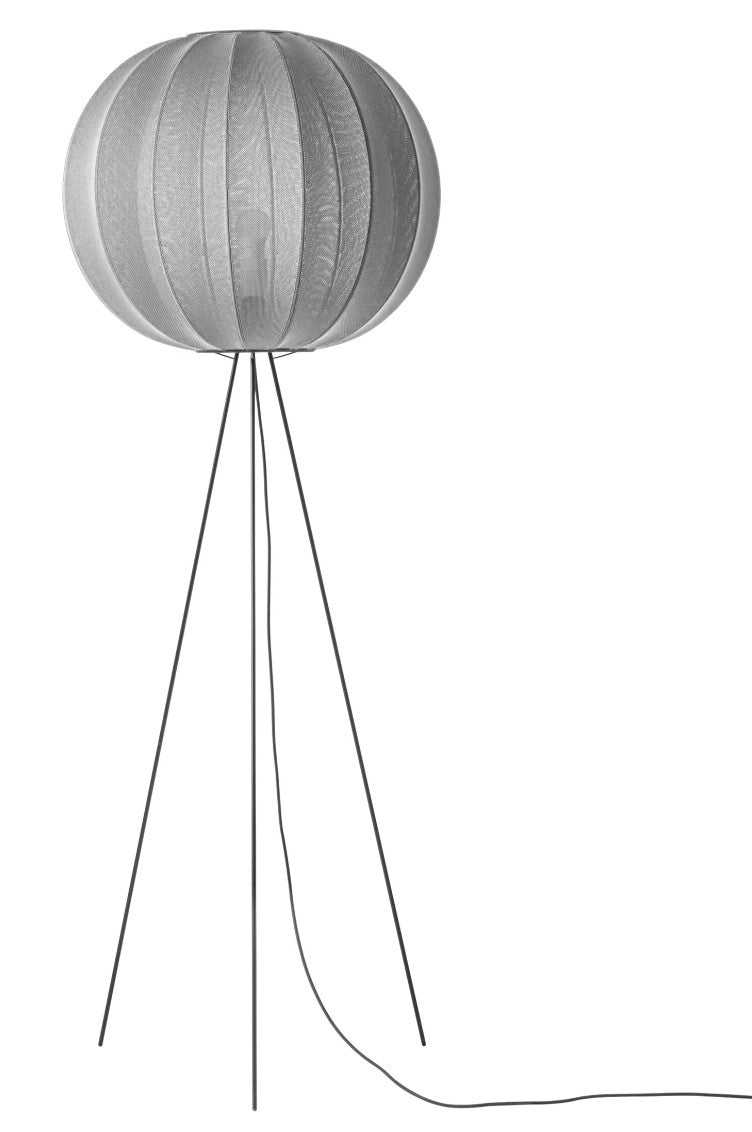 Knit Wit Floor Lamp - Made by Hand - Floor Lamps - Black - HORNE