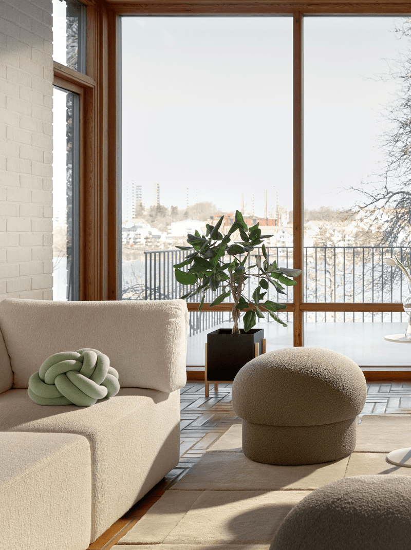 Knot Cushion - Design House Stockholm - Blankets + Throws + Pillows - Grey - HORNE