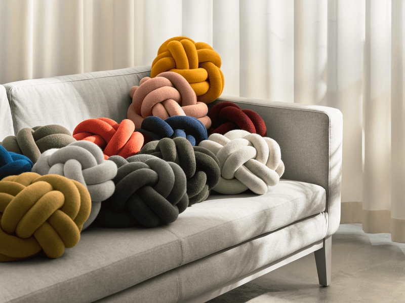 Knot Cushion - Design House Stockholm - Blankets + Throws + Pillows - Grey - HORNE