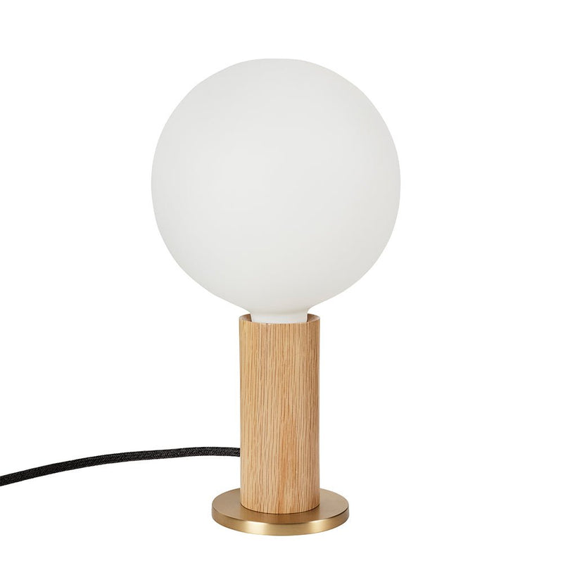 Knuckle Table Lamp - Tala - Blackened Oak - w/ Sphere IV Bulb - HORNE