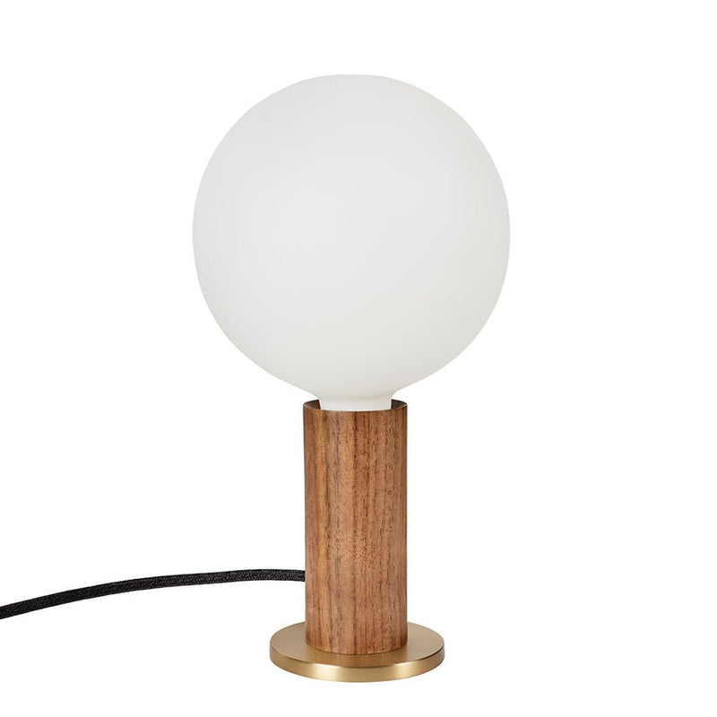 Knuckle Table Lamp - Tala - Blackened Oak - w/ Sphere IV Bulb - HORNE