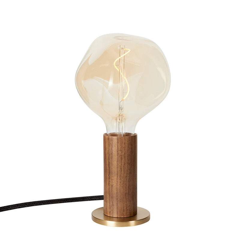 Knuckle Table Lamp - Tala - Blackened Oak - w/ Sphere IV Bulb - HORNE