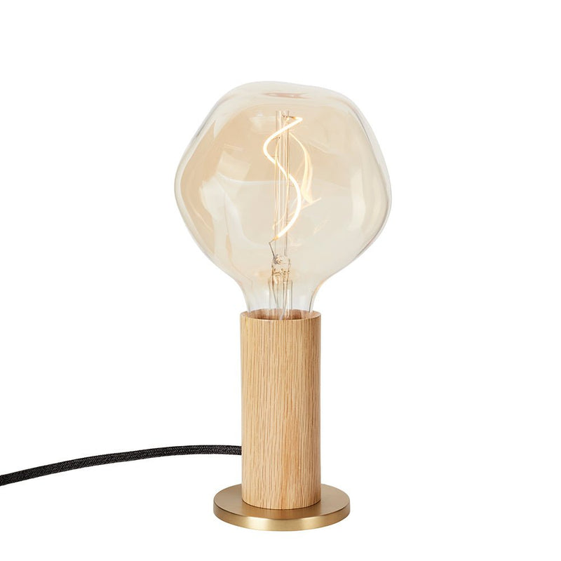 Knuckle Table Lamp - Tala - Blackened Oak - w/ Sphere IV Bulb - HORNE