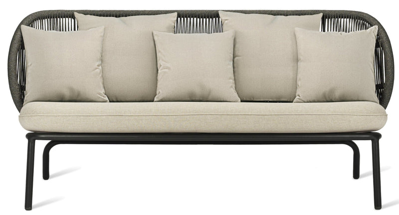 Kodo Lounge Sofa - Vincent Sheppard - Outdoor Furniture - Olive Green & Blush - HORNE