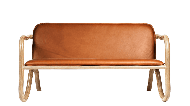 Kolho Two Seat Sofa - Made By Choice - Sofas - Natural Black Leather - HORNE