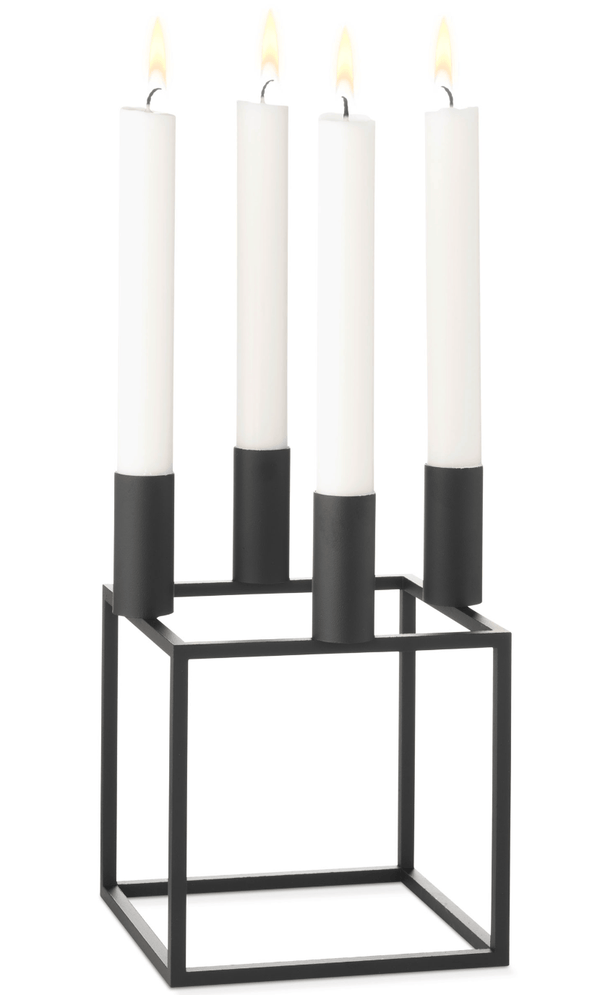 Kubus 4 Candle Holder - Audo Copenhagen - Candle Holders - Black - HORNE