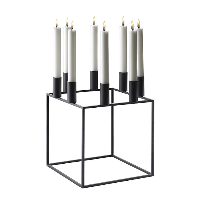 Kubus 8 Candle Holder - BlackBy Lassen