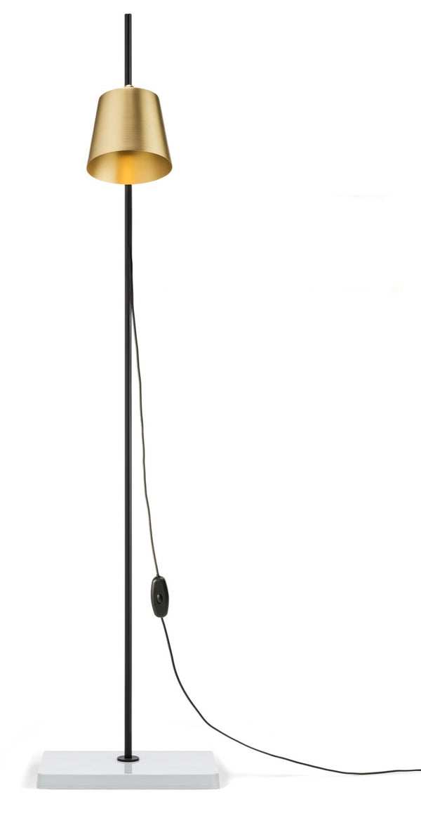 Lab Floor Lamp - Karakter - Floor Lamps - Brass - HORNE