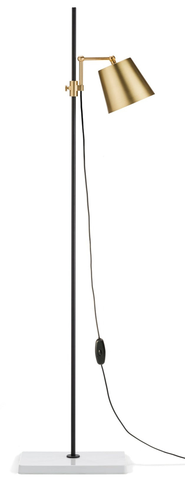 Lab Floor Lamp - Karakter - Floor Lamps - Brass - HORNE