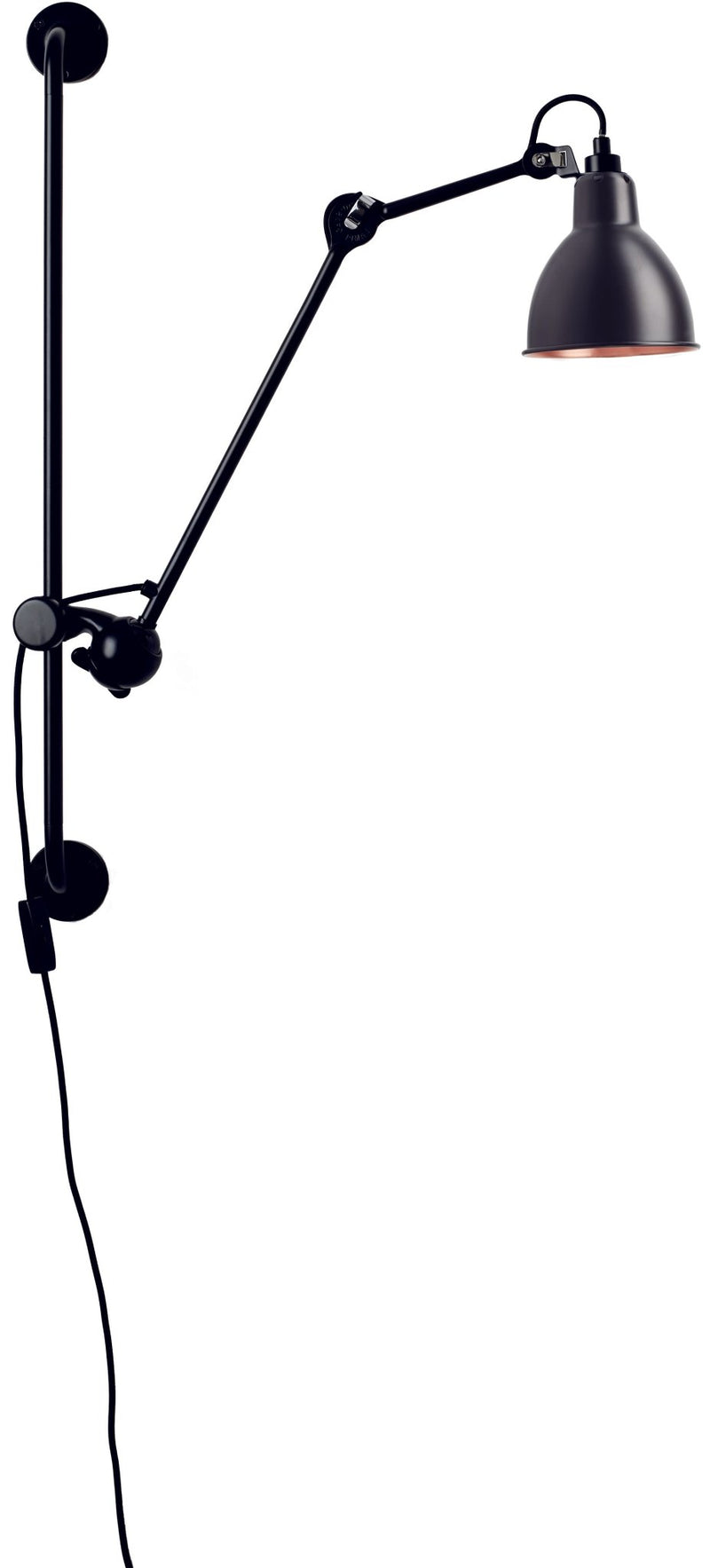 Lampe Gras N°210 Wall Lamp - DCW Editions - Wall Sconces - Black - HORNE