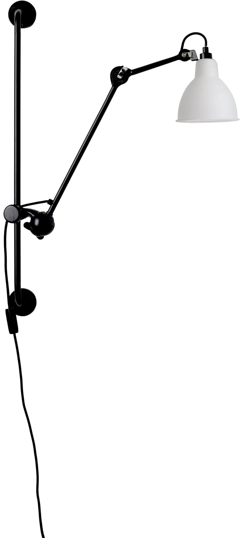 Lampe Gras N°210 Wall Lamp - DCW Editions - Wall Sconces - Black - HORNE