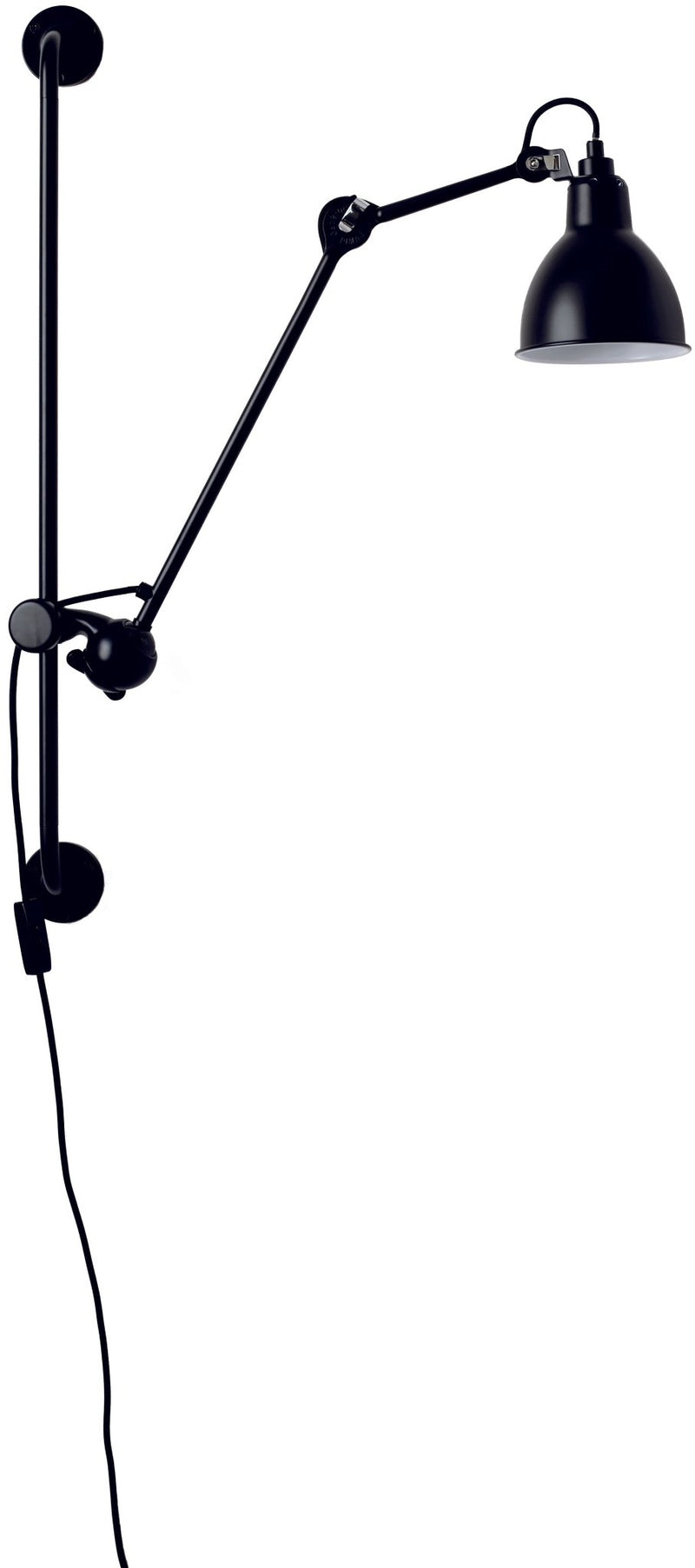 Lampe Gras N°210 Wall Lamp - DCW Editions - Wall Sconces - Black - HORNE