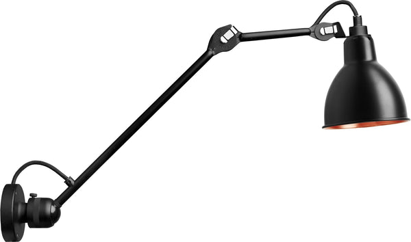 Lampe Gras N°304 L40 Wall Lamp - DCW Editions - Wall Sconces - Black - Copper - HORNE