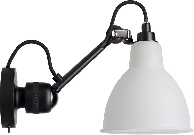 Lampe Gras N°304 Wall Lamp - DCW Editions - Wall Sconces - Switch on Base - Black - HORNE