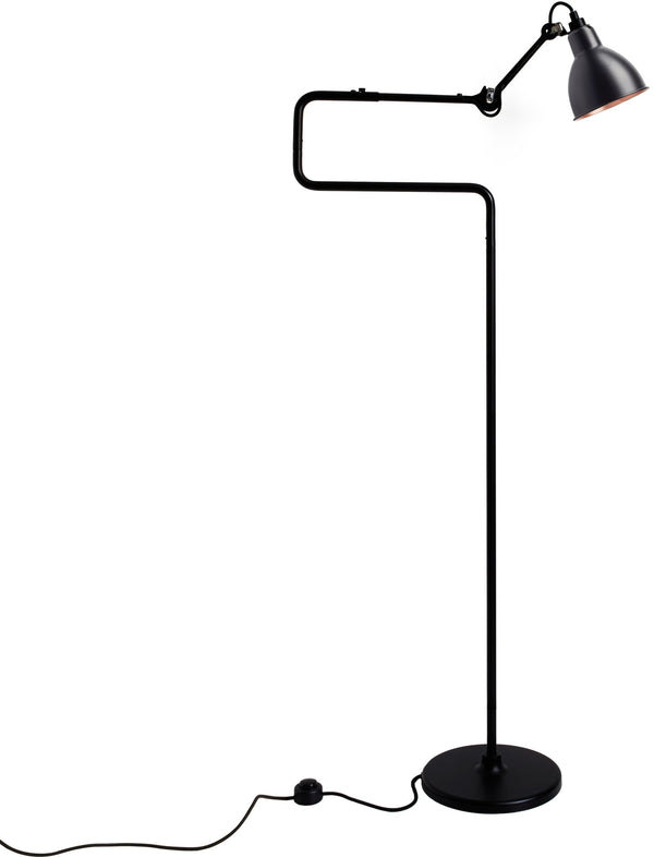 Lampe Gras N°411 Floor Lamp - DCW Editions - Floor Lamps - Black - Copper - HORNE