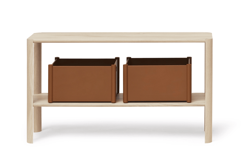 Leaf Shelf 1x2 - Form + Refine - Shelving - Natural Oil Oak - HORNE