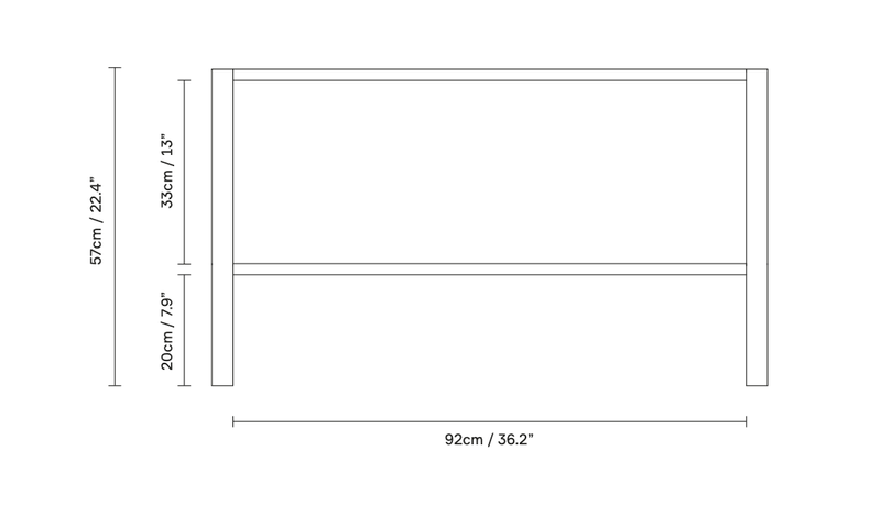 Leaf Shelf 1x2 - Form + Refine - Shelving - Natural Oil Oak - HORNE