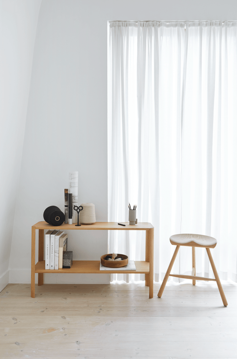 Leaf Shelf 1x2 - Form + Refine - Shelving - Natural Oil Oak - HORNE