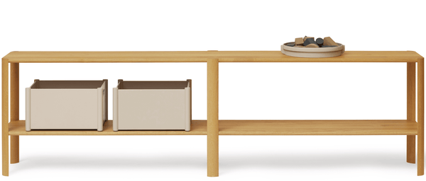 Leaf Shelf 2x2 - Form + Refine - Shelving - Natural Oil Oak - HORNE