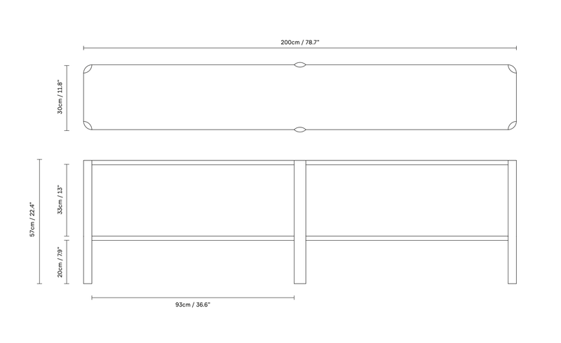 Leaf Shelf 2x2 - Form + Refine - Shelving - Natural Oil Oak - HORNE