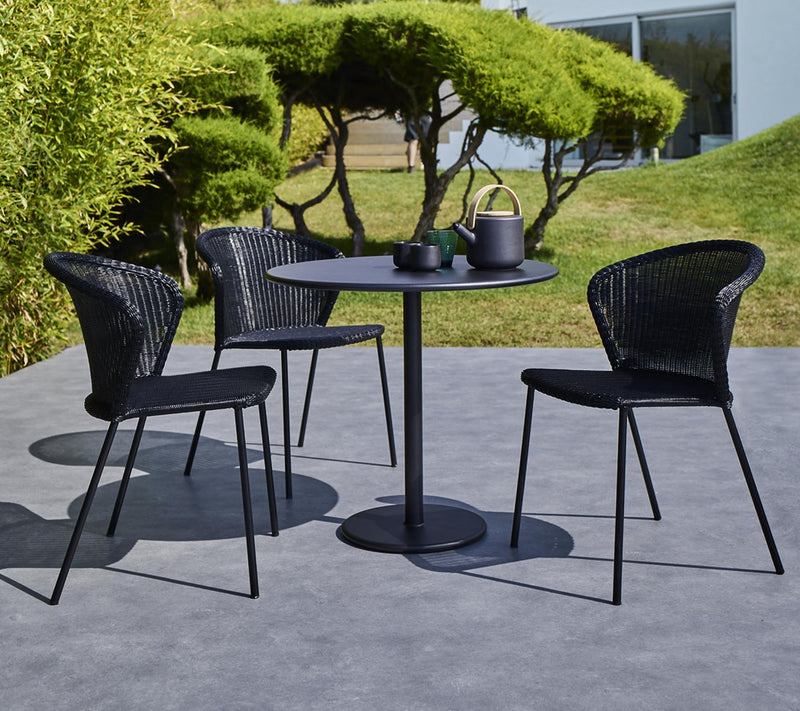 Lean Chair - Cane Line - Outdoor Furniture - Black - No Cushion - HORNE