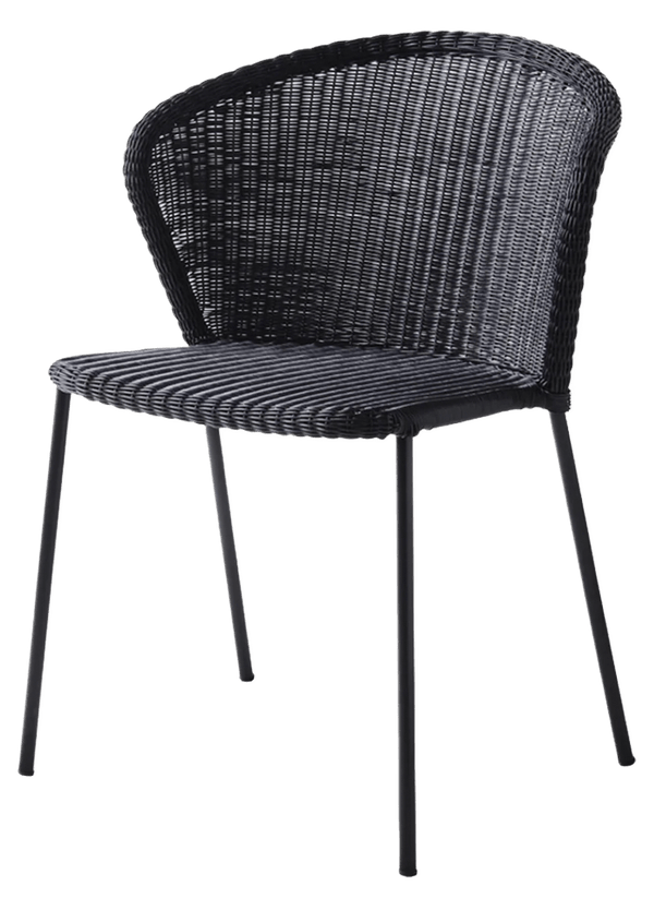 Lean Chair - Cane Line - Outdoor Furniture - Black - No Cushion - HORNE