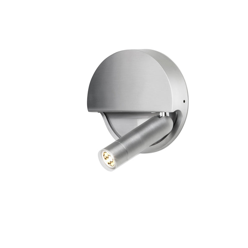 Ledtube Wall Light - Surface Mount - Marset - Wall Sconces - Aluminum - Left Mount - light swivels on left side - HORNE