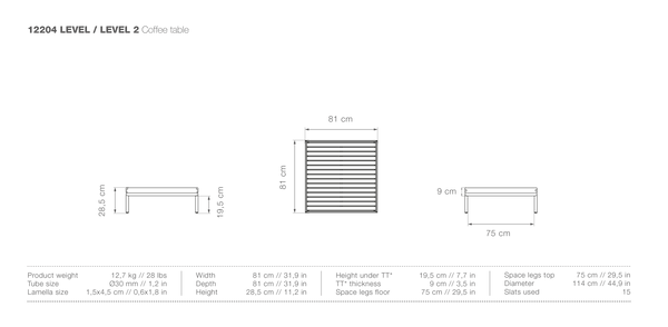 LEVEL Coffee Table - HOUE - Outdoor Furniture - HORNE