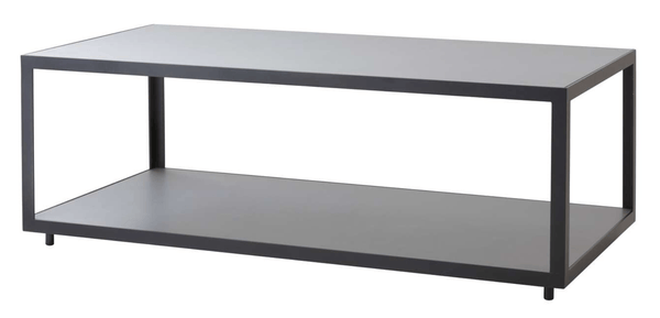 Level Coffee Table - Rectangular - Cane Line - Outdoor Furniture - Lava Grey - Light Grey - HORNE