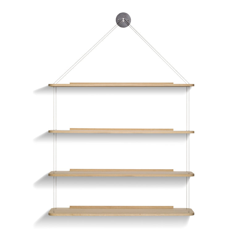 Libreria Pensile Shelf - Karakter - Shelving - Black Lacquered Oak - HORNE