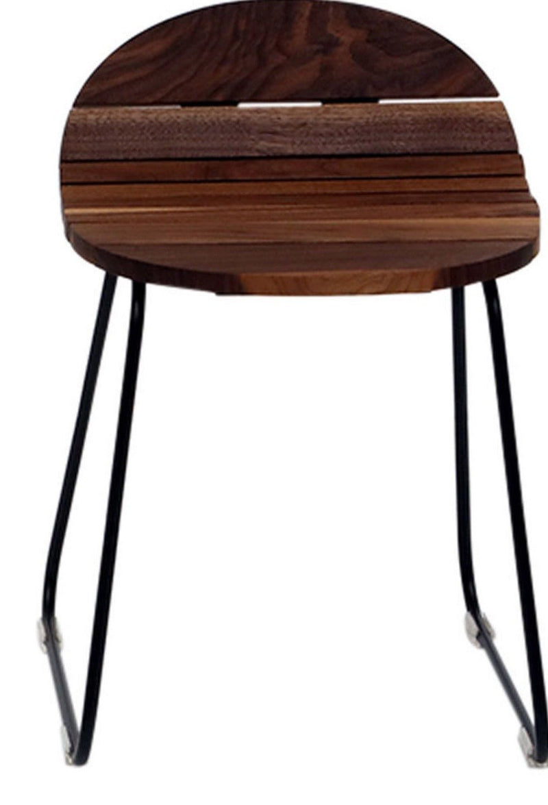 Ligeti L1 Stool - Artless - Stools + Benches + Ottomans - Solid Walnut - Matte Black - HORNE