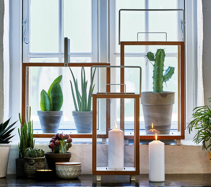 Lighthouse Lanterns - Teak - Cane Line - Candle Holders - Small - HORNE