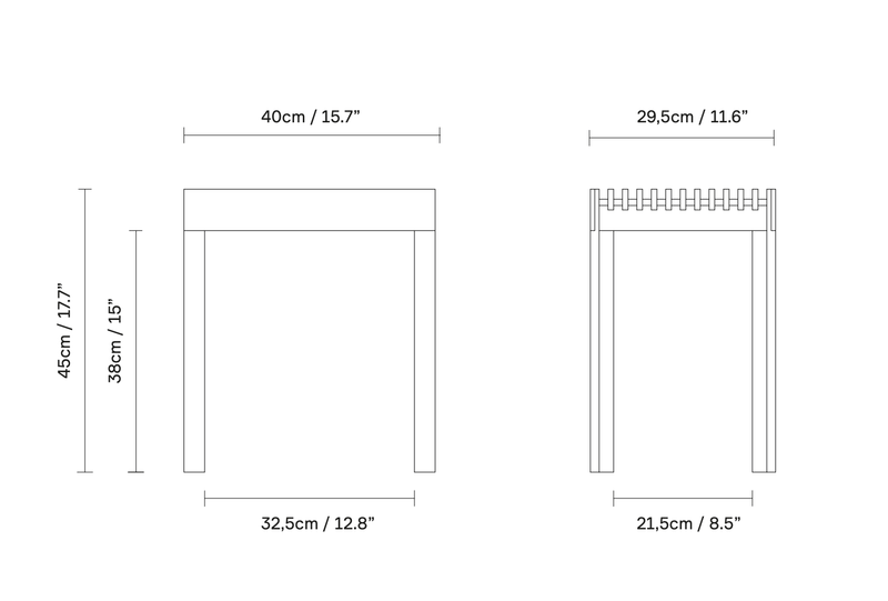 Lightweight Stool - Form + Refine - Stools + Benches + Ottomans - Natural Oiled Oak - HORNE