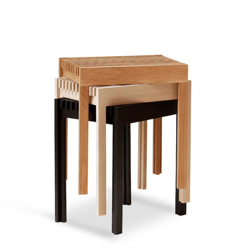 Lightweight Stool - Form + Refine - Stools + Benches + Ottomans - Natural Oiled Oak - HORNE