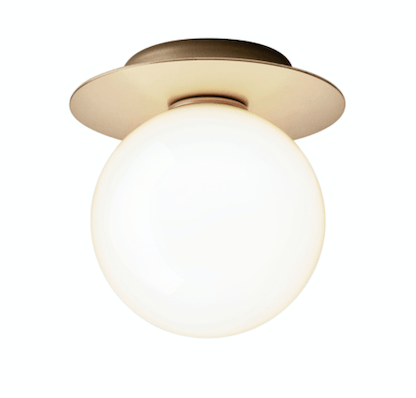 Liila 1 Wall Sconce - Medium - Nuura - Wall Sconces - Nordic Gold/Optic Clear - HORNE
