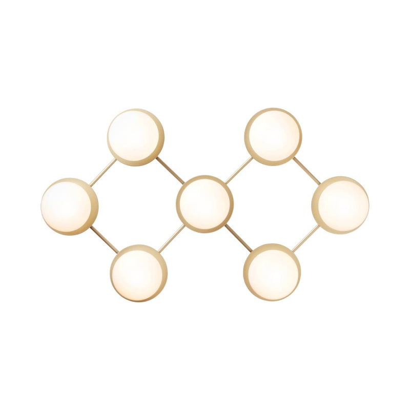 Liila 7 Wall/Ceiling Lamp - Nuura - Wall Sconces - Nordic Gold/Optic Clear - HORNE