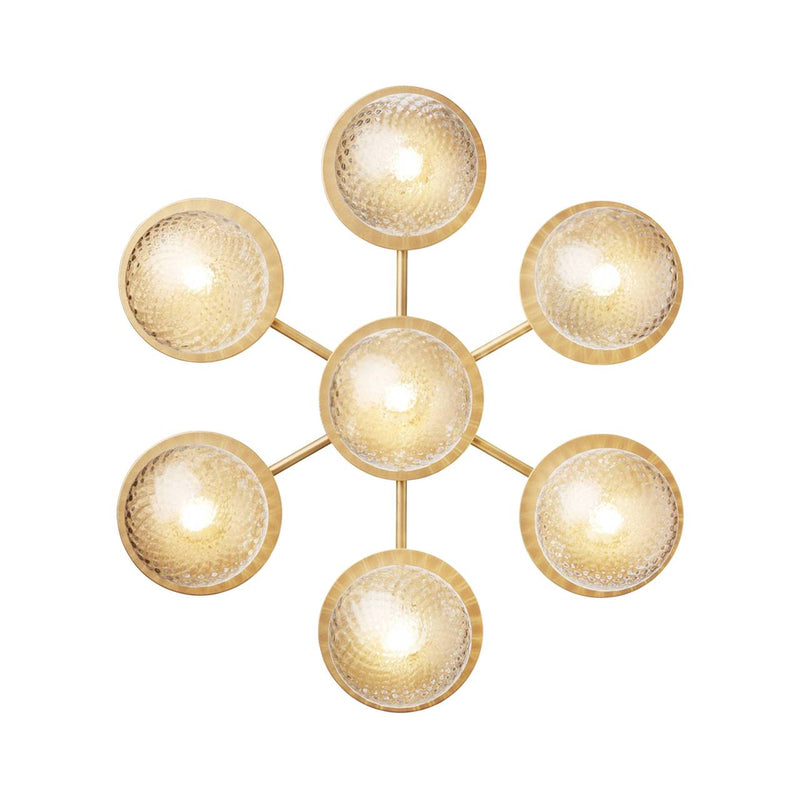Liila Star Wall Ceiling Lamp - Nuura - Wall Sconces - Nordic Gold/Optic Clear - HORNE