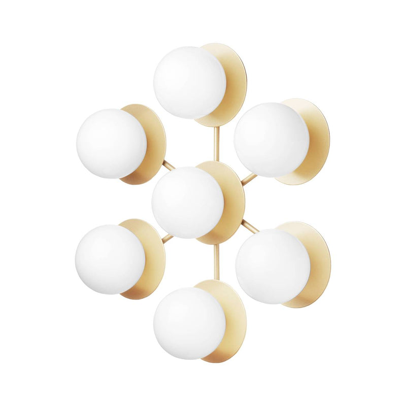 Liila Star Wall Ceiling Lamp - Nuura - Wall Sconces - Nordic Gold/Optic Clear - HORNE