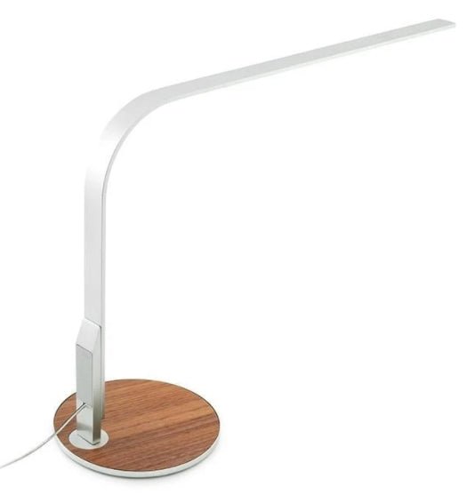 LIM360 Table + Task Lamp - Pablo Designs - Table + Task - White w/ Silver Insert in Base - HORNE