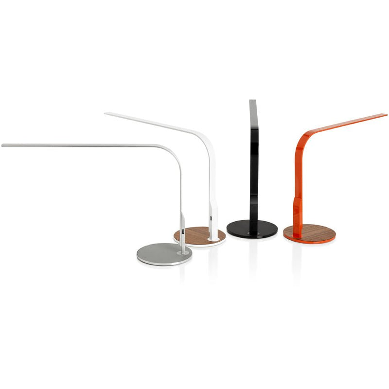 LIM360 Table + Task Lamp - Pablo Designs - Table + Task - White w/ Silver Insert in Base - HORNE