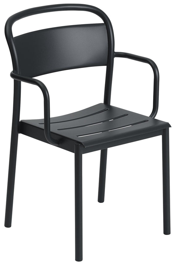 Linear Steel Armchair - Muuto - Chairs - Black - HORNE
