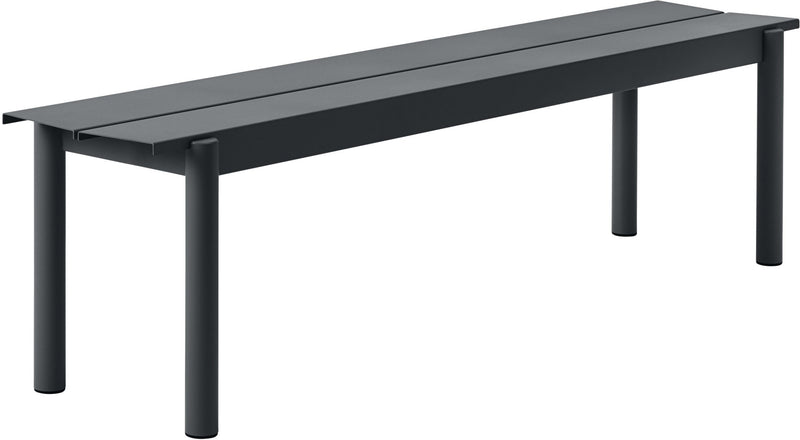 Linear Steel Bench - Muuto - Stools + Benches + Ottomans - Small - Black - HORNE